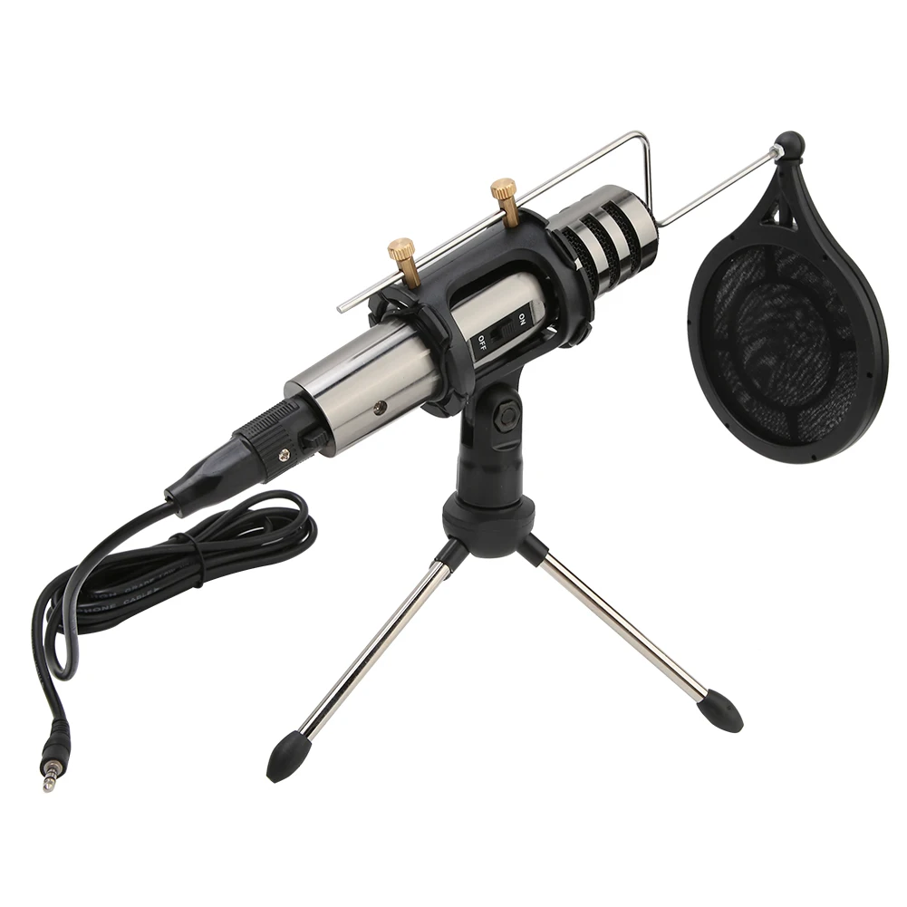 New Microphone 3.5mm Sound Studio Broadcasting Condenser Microphone With Bracket Anti-Spray Net Set Microphones Dropshipping
New Microphone 3.5mm Sound Studio Broadcasting Condenser Microphone With Bracket Anti-Spray Net Set Microphones Dropshipping