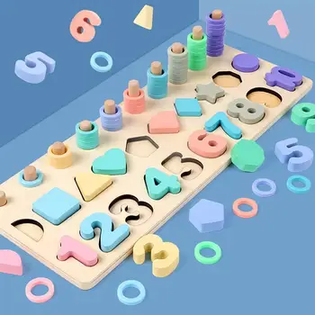 Count Numbers Matching Eduactional Toys Multi-function Logarithmic Board Montessori Number Shape Three-in-one Wooden Math Toys
Count Numbers Matching Eduactional Toys Multi-function Logarithmic Board Montessori Number Shape Three-in-one Wooden Math Toys