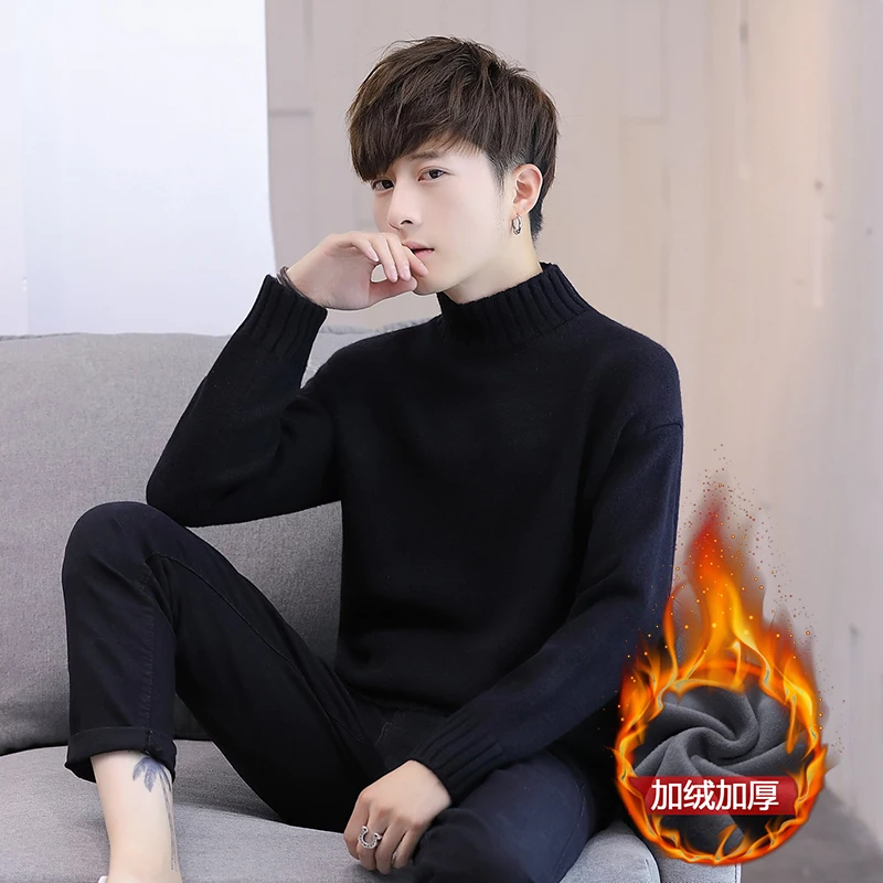 Solid Color Turtle Neck Fleece Sweater Men Autumn Winter Warm Pullover Turtleneck Long Sleeve Sweater Casual Korean Slim Fit
Solid Color Turtle Neck Fleece Sweater Men Autumn Winter Warm Pullover Turtleneck Long Sleeve Sweater Casual Korean Slim Fit