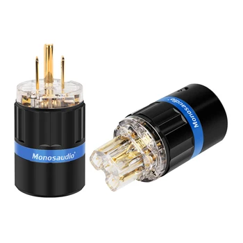 Monosaudio M105G/F105G 99.998% Pure Copper 24k Gold Plated hifi US Power Plug Audio Power Connector IEC Female Plug
Monosaudio M105G/F105G 99.998% Pure Copper 24k Gold Plated hifi US Power Plug Audio Power Connector IEC Female Plug