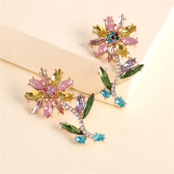 JUJIA Korean Flower Earrings For Women New Cute Sweet Bohemian Crystal Floral Drop Earrings Trendy Jewelry Accessories
JUJIA Korean Flower Earrings For Women New Cute Sweet Bohemian Crystal Floral Drop Earrings Trendy Jewelry Accessories