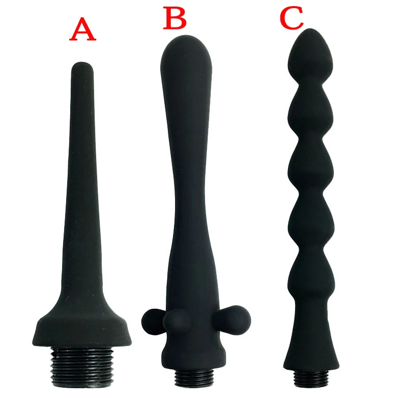 

Silicone Enema Shower Nozzle Anal Plug Douche Vaginal Cleaning Shower Head Anal Cleaner Butt Plug Adult Sex Toys For Men Women