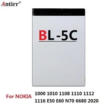 2x Antirr Original 1020mAh BL-5C Mobile Phone Replacement Battery BL5C BL 5C For Nokia e60 Li-ion 3.7V Rechargeable Batteries
2x Antirr Original 1020mAh BL-5C Mobile Phone Replacement Battery BL5C BL 5C For Nokia e60 Li-ion 3.7V Rechargeable Batteries