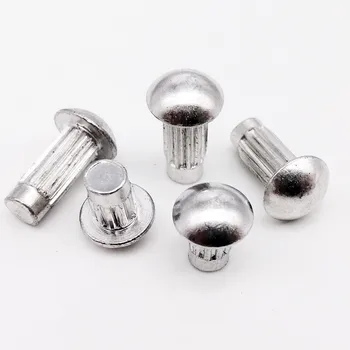 100pc M2 M2.5 M3 M4 GB827 Aluminum Button Round Head Knurled Shank Solid Rivet for Label Name Plate Diameter 2-4mm length 3-10mm
100pc M2 M2.5 M3 M4 GB827 Aluminum Button Round Head Knurled Shank Solid Rivet for Label Name Plate Diameter 2-4mm length 3-10mm