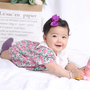 Baby Bodysuit Summer Thin Section Korean Baby Princess Romper Style Cute Baby Girl Short-sleeved Robe To Send Hair Band 
Baby Bodysuit Summer Thin Section Korean Baby Princess Romper Style Cute Baby Girl Short-sleeved Robe To Send Hair Band