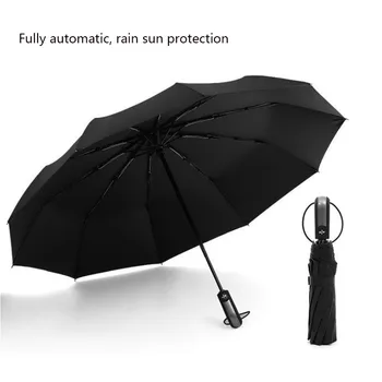 Automatic Umbrella 10 Bone Three Folding Opening and Closing Umbrella Sunny Rain Dual-use Sunscreen Advertising Gift Umbrella
Automatic Umbrella 10 Bone Three Folding Opening and Closing Umbrella Sunny Rain Dual-use Sunscreen Advertising Gift Umbrella