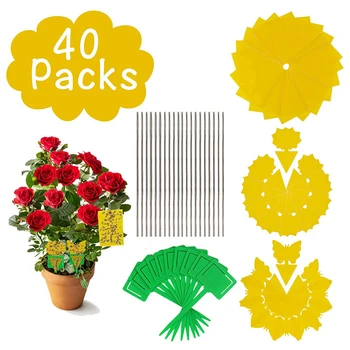 40 Packs Combination Sticky Board Trap Fly Bugs Catcher Flying Insects Aphids Sticky Board For Indoor Outdoor Orchard Greenhouse 
40 Packs Combination Sticky Board Trap Fly Bugs Catcher Flying Insects Aphids Sticky Board For Indoor Outdoor Orchard Greenhouse