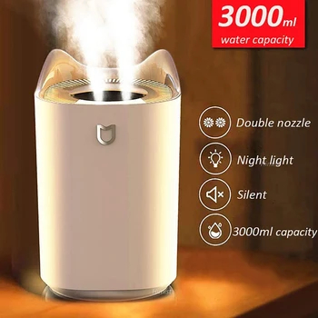 New Home Air Humidifier Double Nozzle Cool Mist Aroma Diffuser with Colorful Light Ultrasonic USB Humidificador
New Home Air Humidifier Double Nozzle Cool Mist Aroma Diffuser with Colorful Light Ultrasonic USB Humidificador