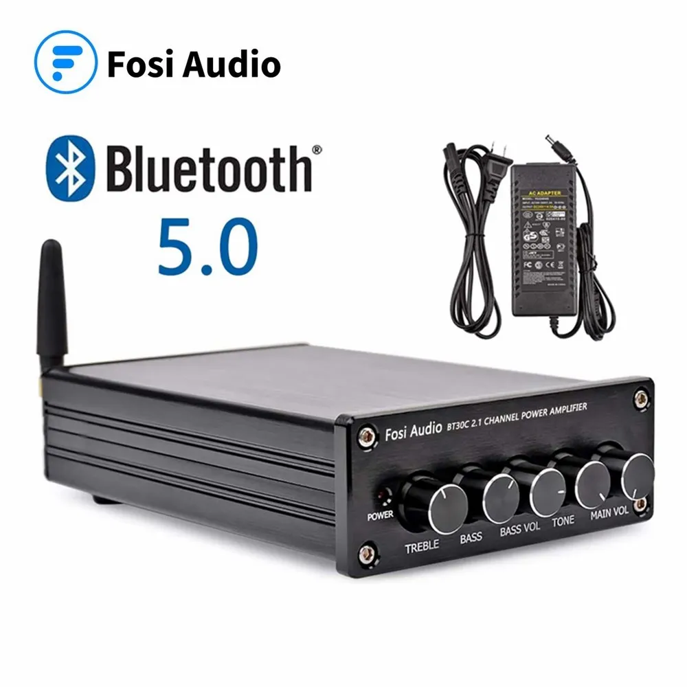 Fosi Audi BT30C Bluetooth 5.0 Stereo Subwoofer Power Amplifier 2.1 Channel Class D Audio Amplificador Bass Treble Volume
Fosi Audi BT30C Bluetooth 5.0 Stereo Subwoofer Power Amplifier 2.1 Channel Class D Audio Amplificador Bass Treble Volume