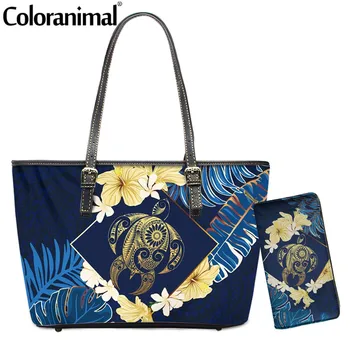 Coloranimal 2020 Women PU Leather Crossbody Bag Hawaii Kanaka Maoli Polynesian Turtle Pattern Lady Shoulder Bag 2Pcs/Set Totes 
Coloranimal 2020 Women PU Leather Crossbody Bag Hawaii Kanaka Maoli Polynesian Turtle Pattern Lady Shoulder Bag 2Pcs/Set Totes