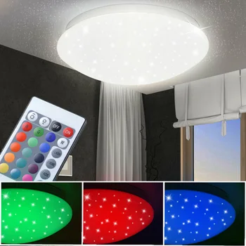RGB LED Smart LED Ceiling Lamp RGB Dimmable 18W Lamp Stars Sky Light APP Control For Home Living Room/Bedroom Home Decoration
RGB LED Smart LED Ceiling Lamp RGB Dimmable 18W Lamp Stars Sky Light APP Control For Home Living Room/Bedroom Home Decoration