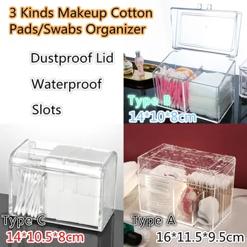 3 Kinds Acrylic Makeup Cotton Pads Organizer with Dustproof Lid Cosmetic Swabs Storage Box Table Trasparent Makeup Holder
3 Kinds Acrylic Makeup Cotton Pads Organizer with Dustproof Lid Cosmetic Swabs Storage Box Table Trasparent Makeup Holder