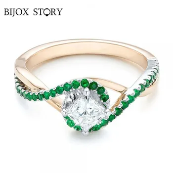 BIJOX STORY fashion silver 925 ring for women jewelry with emerald gemstone korean pop rings wedding anniversary party size 5-12
BIJOX STORY fashion silver 925 ring for women jewelry with emerald gemstone korean pop rings wedding anniversary party size 5-12