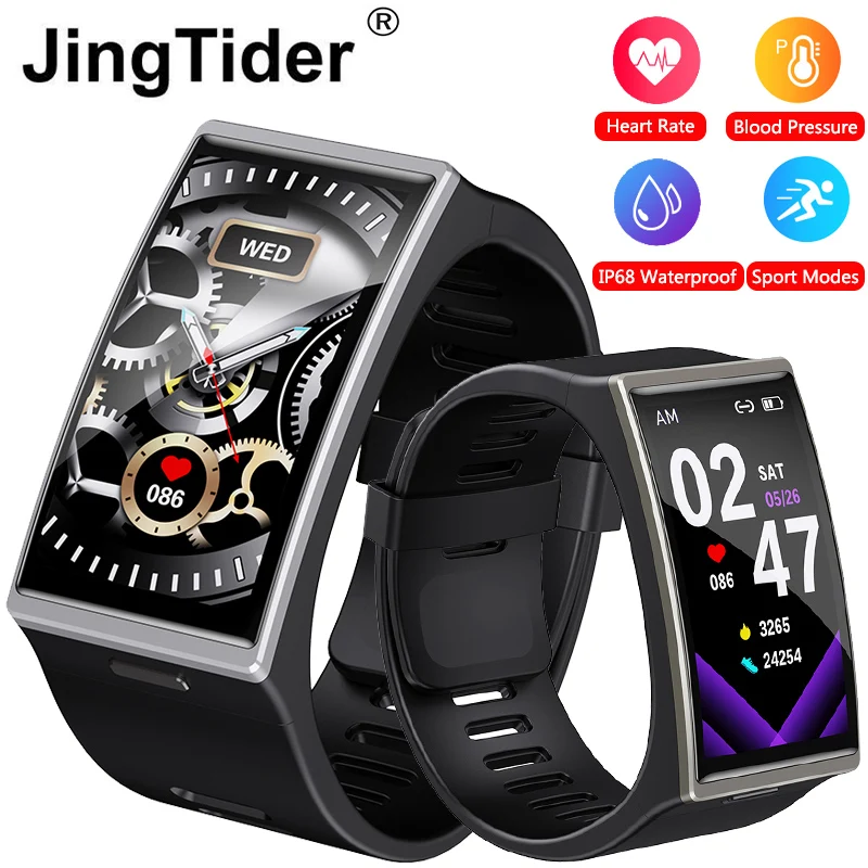 

DM12 Bluetooth 5.0 Smart Wristband 1.91" HD Curved Screen IP68 Waterproof Swimming Smart Band Heart Rate Blood Pressure Monitor