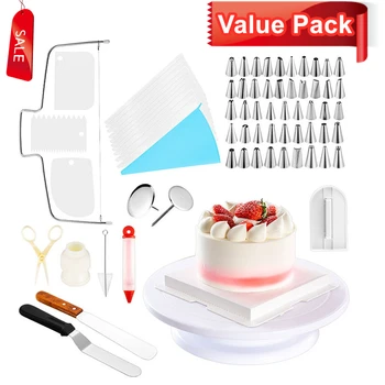 73pcs/set Bakeware Kitchen Tools Cake Nozzle Decorating Pastry-piping Bag Cookie Dessert Coupler Turntable Spatula Baking Tools
73pcs/set Bakeware Kitchen Tools Cake Nozzle Decorating Pastry-piping Bag Cookie Dessert Coupler Turntable Spatula Baking Tools