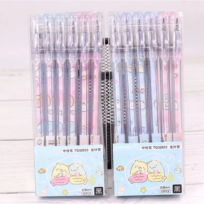12pcs/set 0.38mm Cute Gel Ink Pen Signature Neutral Pens Writing Tool Stationery A9LC
12pcs/set 0.38mm Cute Gel Ink Pen Signature Neutral Pens Writing Tool Stationery A9LC