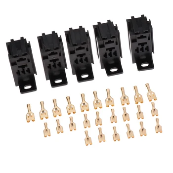 5-Pin Relay Sockets Car With 25pcs Copper Terminals Plastic and Metal 5pcs 12V/24V 60AMP New 2018 Hot
5-Pin Relay Sockets Car With 25pcs Copper Terminals Plastic and Metal 5pcs 12V/24V 60AMP New 2018 Hot