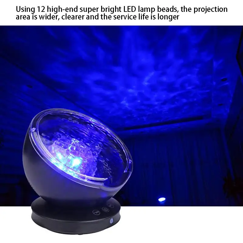 Ocean Wave Projector LED Night Light Built In Music Player Remote Control 7 Light Cosmos Star Luminaria For Kid Bedroom
Ocean Wave Projector LED Night Light Built In Music Player Remote Control 7 Light Cosmos Star Luminaria For Kid Bedroom