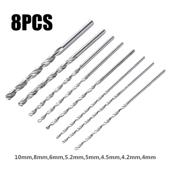 8pcs HSS Drill Bits 200mm 4-10mm Long Straight High Speed Steel Shank Drill Bits Tool Set Durable Accessories
8pcs HSS Drill Bits 200mm 4-10mm Long Straight High Speed Steel Shank Drill Bits Tool Set Durable Accessories