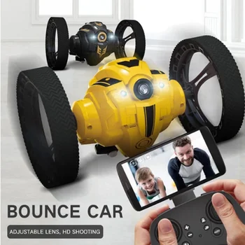 Remote Control Car RC Bounce Car 2.4G Jumping Car with WIFI Camera 2.0mp Flexible Wheels Rotation LED Night Light RC Robot Car
Remote Control Car RC Bounce Car 2.4G Jumping Car with WIFI Camera 2.0mp Flexible Wheels Rotation LED Night Light RC Robot Car