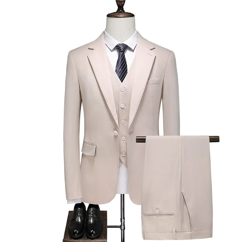 2021 Latest luxury Men 3 Pieces Set Formal Slim Fit Tuxedo Prom Suit / Male Groom Wedding Blazers Dress Jacket Coat Pants Vest
2021 Latest luxury Men 3 Pieces Set Formal Slim Fit Tuxedo Prom Suit / Male Groom Wedding Blazers Dress Jacket Coat Pants Vest
