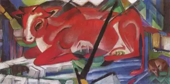 2 Handmade Art Paintings by College Teachers - The World Cow animal abstract expressionism Franz Marc - Oil Painting on Canvas
2 Handmade Art Paintings by College Teachers - The World Cow animal abstract expressionism Franz Marc - Oil Painting on Canvas