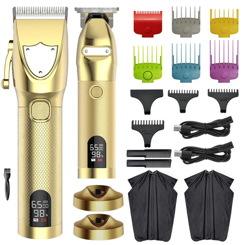 Professional Barber Shop Cordless Hair Trimmer for Men Hair Clipper Electric Beard Hair Cutting Machine 2 In 1 Set
Professional Barber Shop Cordless Hair Trimmer for Men Hair Clipper Electric Beard Hair Cutting Machine 2 In 1 Set