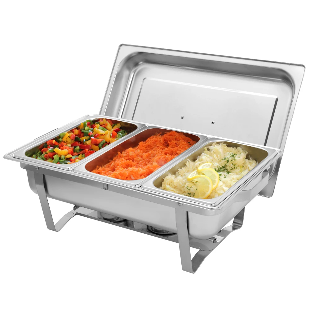 US WarehouseZOKOP 9L*2 Three Sets of Dishes 3*1/3 Stainless Steel Rectangular Buffet Stove Free Shipping Drop Shipping
US WarehouseZOKOP 9L*2 Three Sets of Dishes 3*1/3 Stainless Steel Rectangular Buffet Stove Free Shipping Drop Shipping