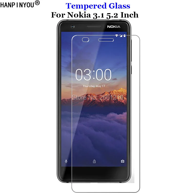 Для Nokia3.1 закаленное стекло 9H 2.5D Премиум Защитная пленка для экрана Nokia 3 1 (2018) TA-1049