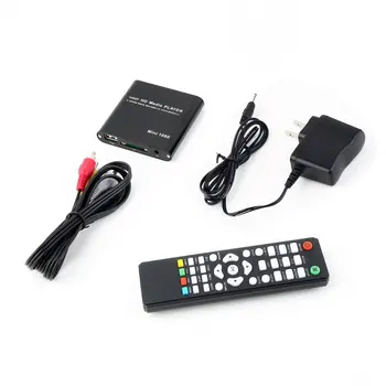 

1080P HDD Multi-function Media RMV MP4 AVI FLV Player MKV/H.264/RMVB Full HD With HOST USB Card Reader US Plug