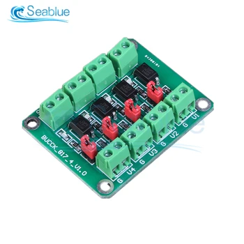 DC 3.6-30V PC817 4 Channel Optocoupler Isolation Board Voltage Converter Adapter Module Photoelectric Isolated Driver Module
DC 3.6-30V PC817 4 Channel Optocoupler Isolation Board Voltage Converter Adapter Module Photoelectric Isolated Driver Module