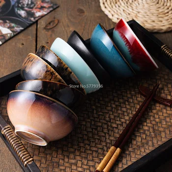 Japanese-style Ceramic Tableware Rice Bowl Soup Bowl 4.5-inch Kiln Variable Tongue-and-groove Bowl Food Household
Japanese-style Ceramic Tableware Rice Bowl Soup Bowl 4.5-inch Kiln Variable Tongue-and-groove Bowl Food Household