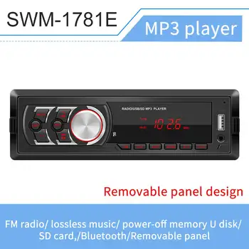 12V Remote Control Detachable Panel FM Radio Handsfree Calls Lossless Music Stereo Bluetooth 4.0 Car MP3 Player AUX In Universal
12V Remote Control Detachable Panel FM Radio Handsfree Calls Lossless Music Stereo Bluetooth 4.0 Car MP3 Player AUX In Universal