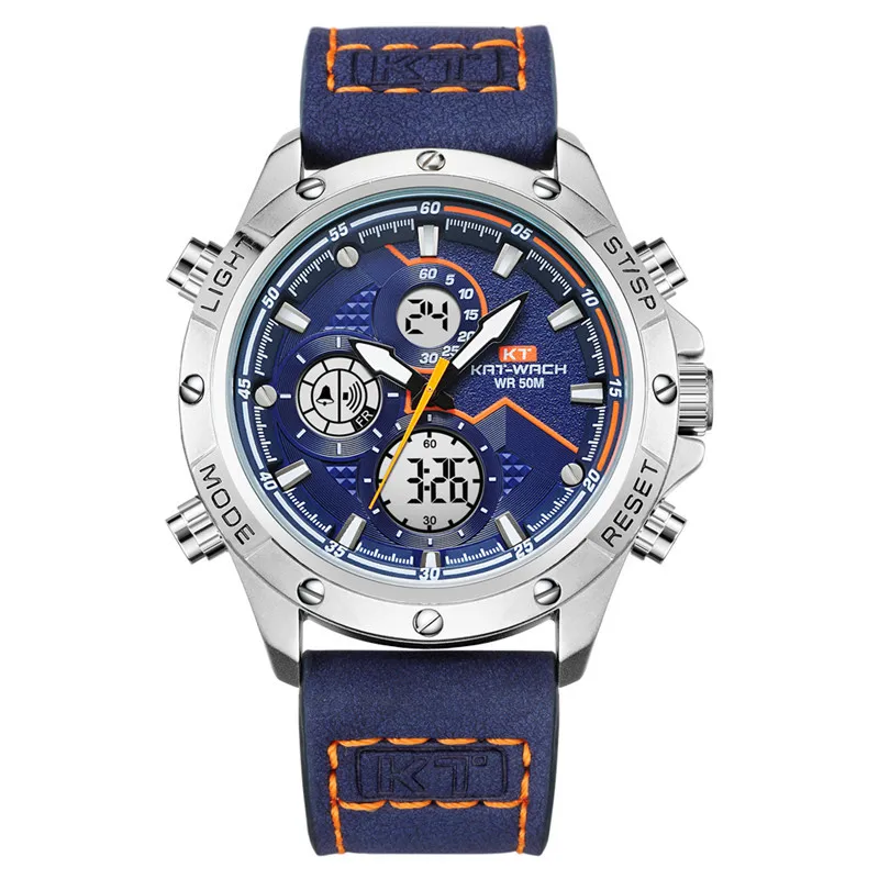 Kt Carved Road 2020 Men Watch More Function Sports Electronic Watch Student Waterproof Quartz Watch 1805
Kt Carved Road 2020 Men Watch More Function Sports Electronic Watch Student Waterproof Quartz Watch 1805