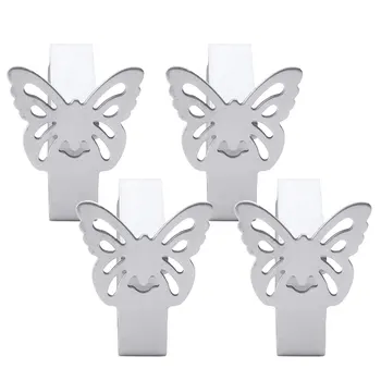 4Pcs Stainless Steel Tablecloth Clips Holder Thickened Strong Table Cloth Clips Table Cover Clamps Holders Leaf/Scalewing/Flower
4Pcs Stainless Steel Tablecloth Clips Holder Thickened Strong Table Cloth Clips Table Cover Clamps Holders Leaf/Scalewing/Flower