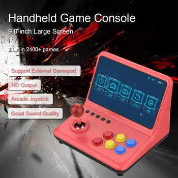 Video game console arcade joystick built-in 2400 games 9.0-inch screen music output supports wired gamepad connection
Video game console arcade joystick built-in 2400 games 9.0-inch screen music output supports wired gamepad connection