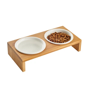 Cat Bowl double bowl ceramic protection cervical vertebra high foot cat food basin pet water bowl Cat Food Bowl shelf wooden cat
Cat Bowl double bowl ceramic protection cervical vertebra high foot cat food basin pet water bowl Cat Food Bowl shelf wooden cat