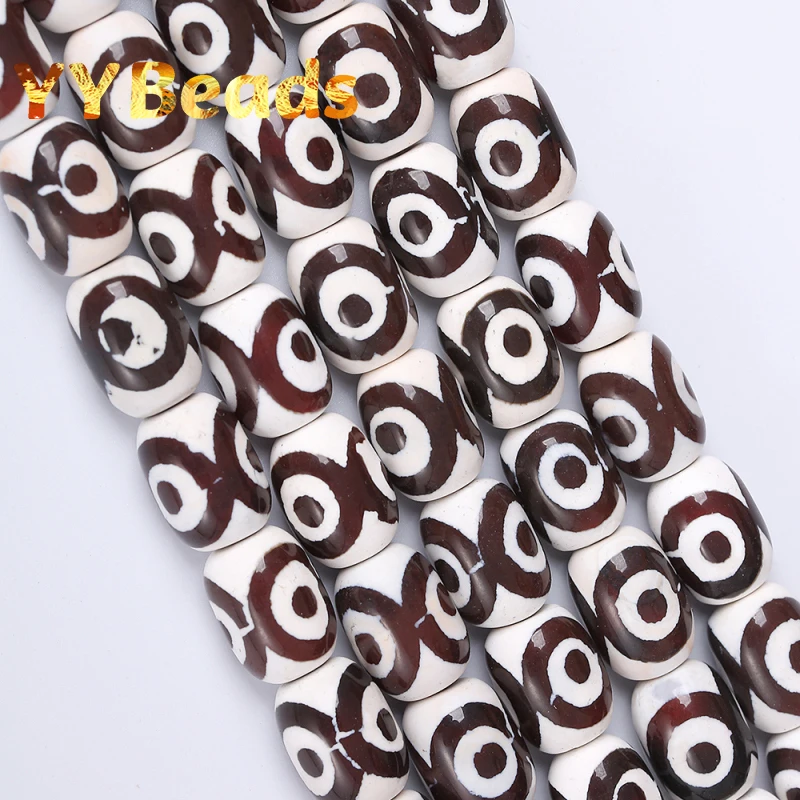 Natural Evil Eye Pattern White Tibetan Agates beads 10x14mm Drum Barrel Shape Agates Loose Beads For Jewelry Making DIY Bracelet
Natural Evil Eye Pattern White Tibetan Agates beads 10x14mm Drum Barrel Shape Agates Loose Beads For Jewelry Making DIY Bracelet