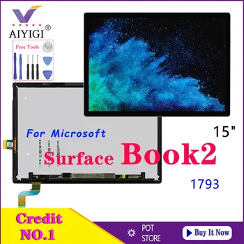 Original LCD Screen Replacment 15" LCD Display Touch Screen Assembly For 1793 Microsoft Surface Book 2 LP150QD1-SPA1 3240*2160
Original LCD Screen Replacment 15" LCD Display Touch Screen Assembly For 1793 Microsoft Surface Book 2 LP150QD1-SPA1 3240*2160
