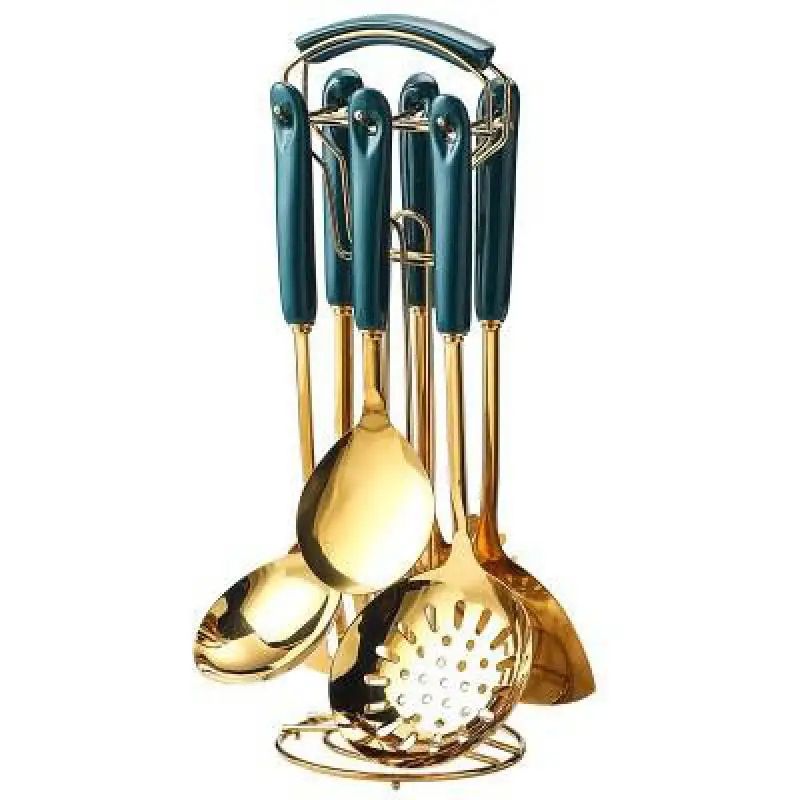 Kitchen Utensils Classic Golden 304 Stainless Steel Cooking Tool Set Ceramic Handle Practical Portable Kitchen Tool
Kitchen Utensils Classic Golden 304 Stainless Steel Cooking Tool Set Ceramic Handle Practical Portable Kitchen Tool