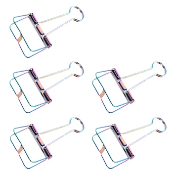 5 Pcs Colorful Hollow Binder Paper Wire Clips 2 Inches Swallowtail Clip for Files,Documents,Ticket,Office,School and Home Suppli
5 Pcs Colorful Hollow Binder Paper Wire Clips 2 Inches Swallowtail Clip for Files,Documents,Ticket,Office,School and Home Suppli