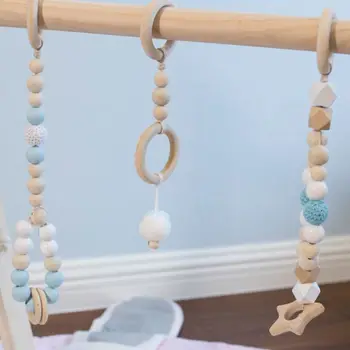3 Pcs/set Baby Teether Wooden Chew Chain Newborn Bracelet Wood Rattle Toy 
3 Pcs/set Baby Teether Wooden Chew Chain Newborn Bracelet Wood Rattle Toy