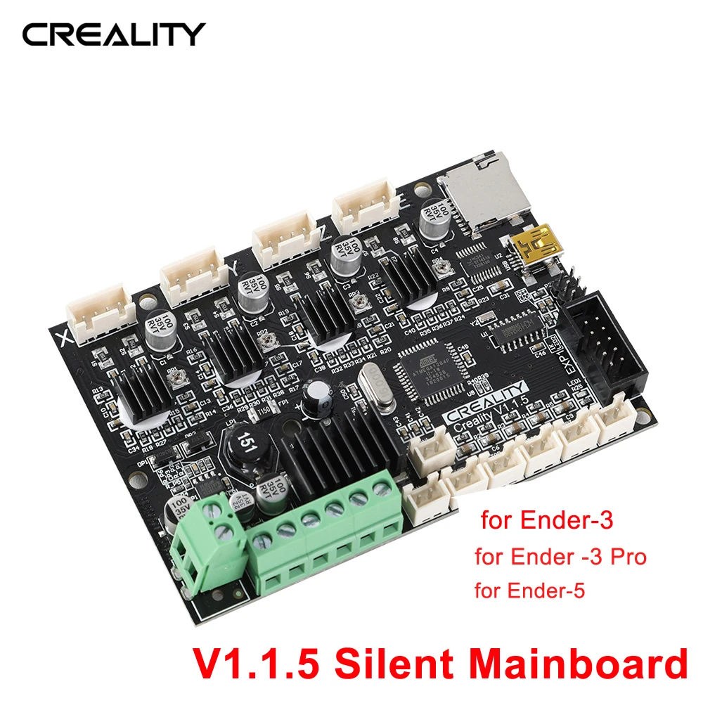 Creality 3D Base Control Board Mother Board V1.1.5 Silent Mainboard for Ender-3 / Ender-3 Pro / Ender-5 DIY 3D Printer Kit
Creality 3D Base Control Board Mother Board V1.1.5 Silent Mainboard for Ender-3 / Ender-3 Pro / Ender-5 DIY 3D Printer Kit