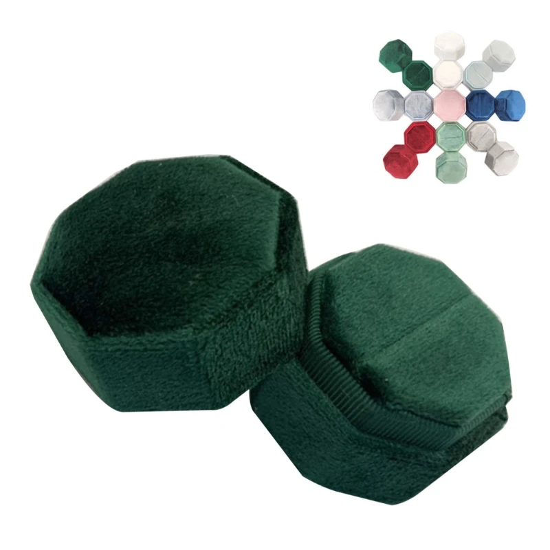 Velvet Single Ring Box Octagon Wedding Ceremony Ring Box with Detachable Lid N0HE
Velvet Single Ring Box Octagon Wedding Ceremony Ring Box with Detachable Lid N0HE
