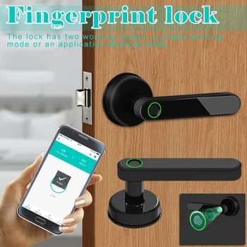 Bluetooth Smart Remote Control Electronic Fingerprint Door Lock Security Tools for Home GK99
Bluetooth Smart Remote Control Electronic Fingerprint Door Lock Security Tools for Home GK99