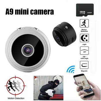 1080P Full-HD Small Wifi Camera A9 Mini Wifi IP Mini Camera TF Card 32GB IR Night Vision Micro Camera Motion Detection Camera
1080P Full-HD Small Wifi Camera A9 Mini Wifi IP Mini Camera TF Card 32GB IR Night Vision Micro Camera Motion Detection Camera
