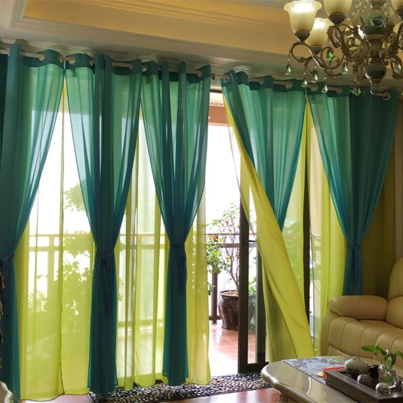Country Style Curtains Double-layer Floating Window Screen Curtain For Living Room vliegen ordijn Chiffon Curtain s
Country Style Curtains Double-layer Floating Window Screen Curtain For Living Room vliegen ordijn Chiffon Curtain s