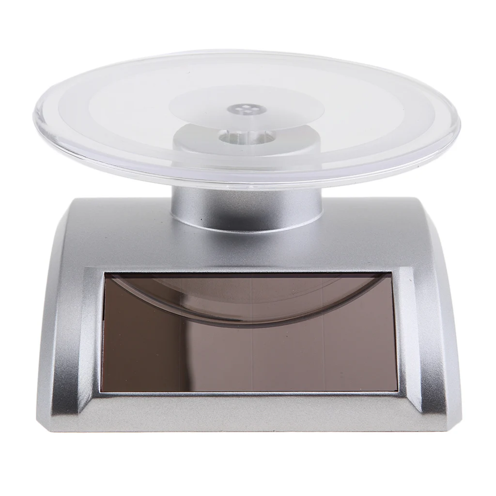 Mini Solar Powered Rotating Display Stand Turntable For Jewelry Pnone Camera Mini Solar Powered Rotating Display Stand Turntable For Jewelry Pnone Camera