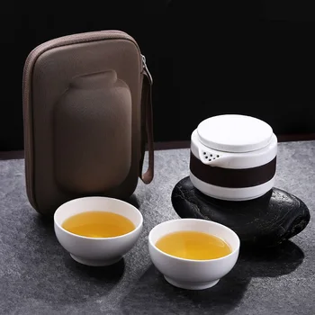 Chinese Travel Kung Fu Tea Set Ceramic Portable Teapot Porcelain Teaset Gaiwan Tea Cups Two Small Cups With Bag Coffee Cup
Chinese Travel Kung Fu Tea Set Ceramic Portable Teapot Porcelain Teaset Gaiwan Tea Cups Two Small Cups With Bag Coffee Cup