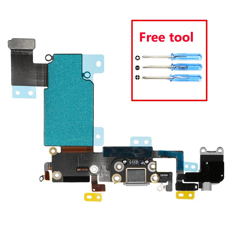 Replacement Charging Flex Cable For iPhone 6S Plus 4.7" USB Charger Port Dock Plug Connector With Mic 6SP | Мобильные телефоны